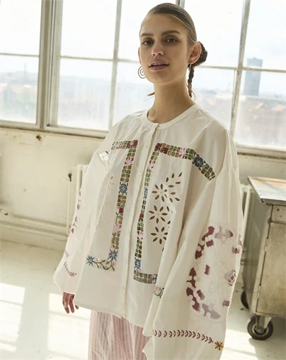 Sissel Edelbo - Sissel Bluse - White